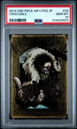 PSA 10 2012 One Piece AR Formation 03 CROCODILE KING RARE KR #13 VINTAGE POP 7⚓ - Image 1