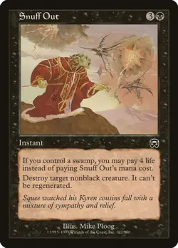 Snuff Out Mercadian Masques Magic The Gathering MTG Card - Image 1
