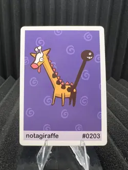 Notagiraffe (Girafarig) #203 - Gen 2 Pookiemoot Fan Art - Pokemon - Image 1