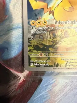 Pikachu #27 SEALED Pokemon TCG Black Star Promo Near Mint Paldea Evolved ETB 027 - Image 5