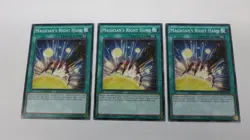 3x MAGICIAN'S RIGHT HAND 1ST EDITION MACR-EN049 COMMON YUGIOH NM / UNPLAYED - Image 1