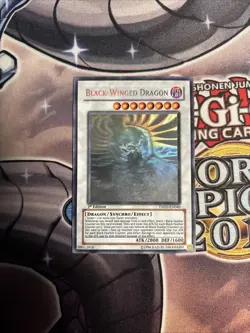 Yugioh! Black-Winged Dragon - TSHD-EN040 - Ghost Rare - 1st Ed VLP (ZA) - Image 1