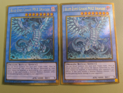 x2 Blue-Eyes Chaos MAX Dragon Mvp1-En004 Gold Rare 1st Edition LP - Image 1