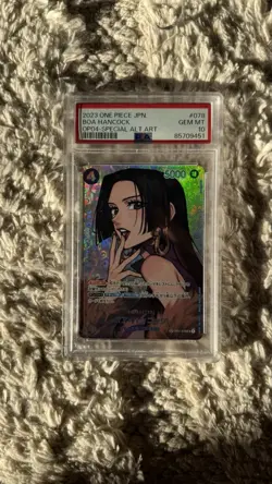 One Piece Boa Hancock 2023 Holo OPO4 SR Special Alt Art OP01-078 PSA 10 JAP - Image 1