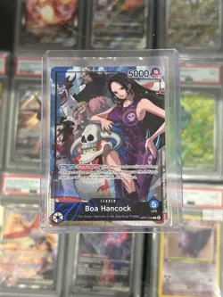 One Piece TCG Boa Hancock OP07-038 PSA Magazine FOIL PROMO EXCLUSIVE Sealed Card - Image 1
