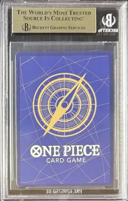 2025 ONE PIECE CARRYING HIS WILL MONKEY D LUFFY WANTED OP13 118 BGS 10 PRISTINE - Image 2