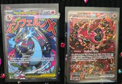 NM Phantasmal Flames Mega Charizard X ex 023 Holo UPC Promo Cards Set - Image 1