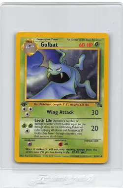 Golbat 34/62 - 1ST EDITION - FOSSIL SET - VINTAGE WOTC POKEMON CARD - NM/LP - Image 1