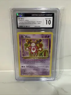 Mr. Mime 013/034 Trading Card Game Classic Holo - Image 1