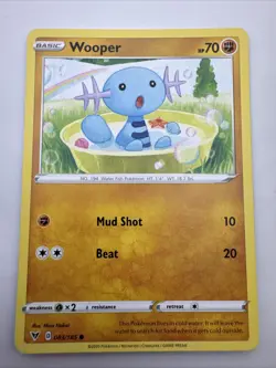 Wooper 083/185 SWSH Vivid Voltage - Common - Pokemon Card - Image 1