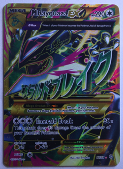 2015 Pokemon M Rayquaza EX Full Art Ultra Rare Ancient Origins Card 98/98 - Image 1