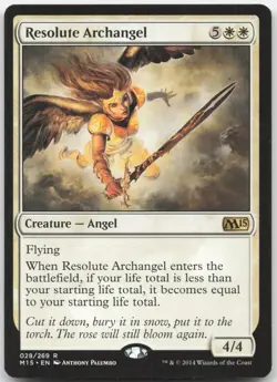 Resolute Archangel - Magic 2015 (M15) - Rare - Magic: The Gathering - Image 1