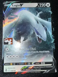 Pokemon TCG Lugia V 138/195 Prize Pack League Stamp Stamped NM/M - Image 4