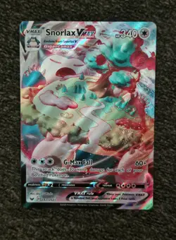 Pokemon TCG Snorlax VMAX 142/20 SWSH1 Holo Full Art Ultra Rare Raw Unplayed Mint - Image 1