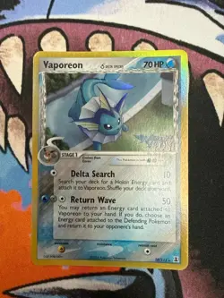 Pokemon Vaporeon δ 18/113 - Delta Species Holofoil MP - Image 1