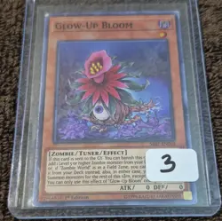 Yu-Gi-Oh! TCG Konami Glow-Up Bloom SR07-EN003 1st Ed Super Rare Holo Effect - Image 1