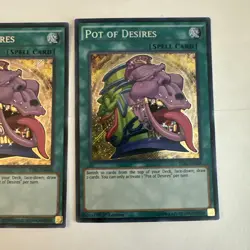 Yugioh! MP Pot of Desires - TDIL-EN066 - Secret Rare - 1st Edition NM X3 Playset - Image 4