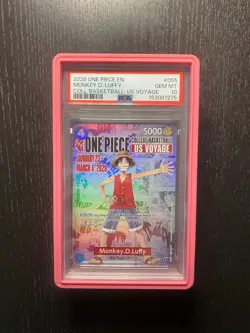2026 ONE PIECE PROMOS COLLEGE BASKETBALL: US VOYAGE MONKEY D. LUFFY PSA 10 - Image 1