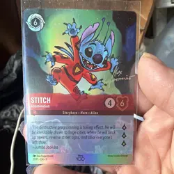 Disney Lorcana Stitch - Abomination Alt Art #21 Disney100 Promo Holo EN Ruby - Image 2