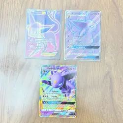 Pokemon Espeon EX Full Art Ultra Rare 117/122 Breakpoint Holo 3 Card Lot - Image 1