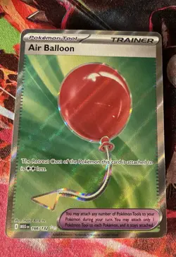 Pokemon TCG Air Balloon Full Art Ultra Rare Card 166/132 Mega Evolution - Image 1