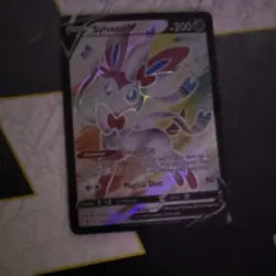 Pokemon Sylveon V Ultra Rare Full Art Holo 183/203 Evolving Skies English Card - Image 1