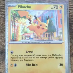 Pikachu 006/015 McDonald's 2023 Promo Holo Pokemon TCG Card Basic English - Image 1