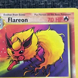 Pokemon Flareon Jungle Rare Regular Pokemon TCG Card #19/64 LP - Image 3