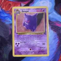 Gengar 20/62 Regular Unlimited Non Foil Fossil WOTC Pokemon TCG Card - MP - Image 1