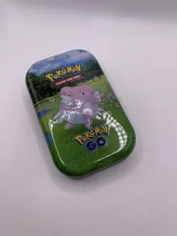 Blissey EMPTY Pokemon Go STORAGE TCG Mini Tin with jumbo coin and art card - Image 2
