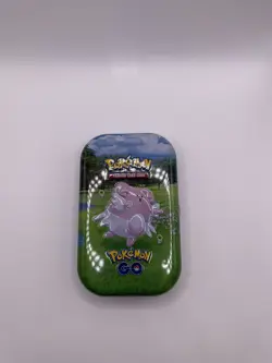 Blissey EMPTY Pokemon Go STORAGE TCG Mini Tin with jumbo coin and art card - Image 3