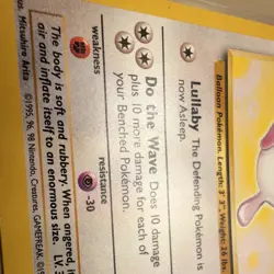 Pokemon Card Wigglytuff 32/64 DMG Jungle Rare Regular 80 HP English 1999 - Image 3