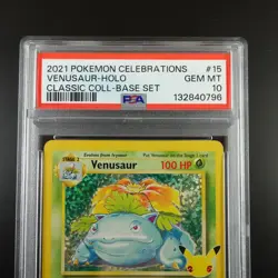 PSA 10 Venusaur 15/102 Pokemon Celebrations Classic Collection Holo Graded Card - Image 2