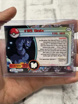Onix #95 2000 Topps Pokemon TV Animation Trading Card TCG Nintendo 2000 NM/MT - Image 3
