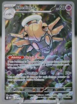 Pokemon Mega Evolution Shedinja Full Art Card Illustration Rare 144/132 - Image 1