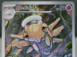 Pokemon Mega Evolution Shedinja Full Art Card Illustration Rare 144/132 - Image 2