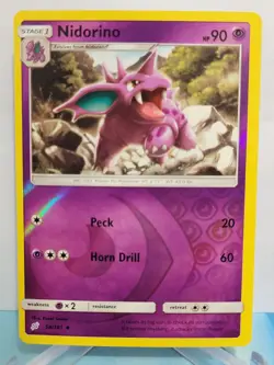 Nidorino Team Up 058/151 Reverse Holo Pokemon Card NM - Image 1