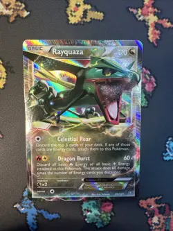 Rayquaza EX 85/124 Dragons Exalted NM Ultra Rare Pokemon Card - Image 1
