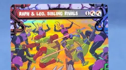 Raph & Leo, Sibling Rivals Borderless Teenage Mutant Ninja Turtles Foil 249 A* - Image 2