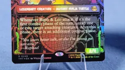 Raph & Leo, Sibling Rivals Borderless Teenage Mutant Ninja Turtles Foil 249 A* - Image 3