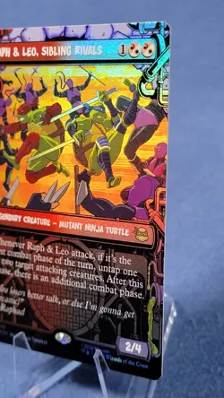 Raph & Leo, Sibling Rivals Borderless Teenage Mutant Ninja Turtles Foil 249 A* - Image 4
