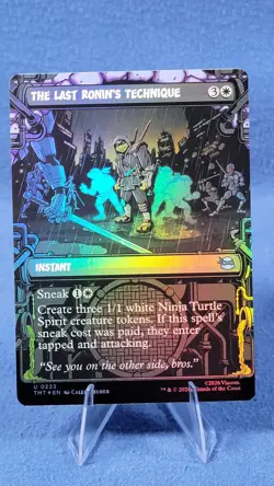The Last Ronin’s Technique 223 MTG: TMNT Showcase Borderless FOIL 🔮 C - Image 1