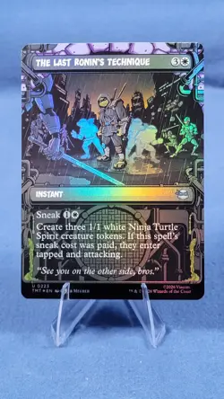 The Last Ronin’s Technique 223 MTG: TMNT Showcase Borderless FOIL 🔮 6* - Image 1