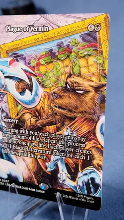 Plague of Vermin (Borderless) TMNT Source Material NM M 0007 - Image 4