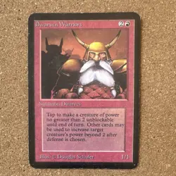 Dwarven Warriors, Alpha, Magic the Gathering, MP - Image 1