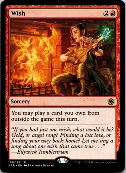 Wish 166 Rare Adventures in the Forgotten Realms Magic: The Gathering Near Mint - Image 1