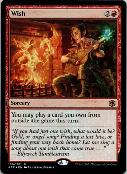 Wish 166 Rare Adventures in the Forgotten Realms mtg Foil NM - Image 1