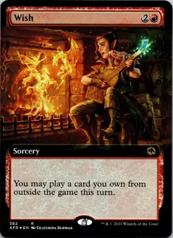 Wish (Extended Art) 382 Adventures in the Forgotten Realms mtg NM - Image 1