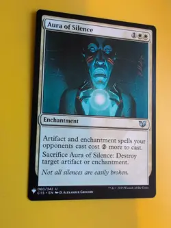Aura of Silence. Enchantment Magic the Gathering Card. - Image 1