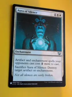 Aura of Silence. Enchantment Magic the Gathering Card. - Image 2